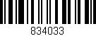 Código de barras (EAN, GTIN, SKU, ISBN): '834033'