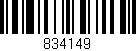 Código de barras (EAN, GTIN, SKU, ISBN): '834149'