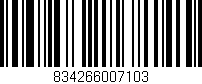 Código de barras (EAN, GTIN, SKU, ISBN): '834266007103'