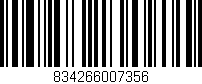 Código de barras (EAN, GTIN, SKU, ISBN): '834266007356'