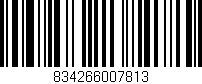 Código de barras (EAN, GTIN, SKU, ISBN): '834266007813'