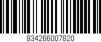 Código de barras (EAN, GTIN, SKU, ISBN): '834266007820'
