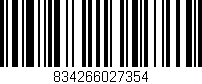 Código de barras (EAN, GTIN, SKU, ISBN): '834266027354'