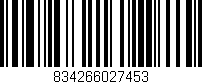 Código de barras (EAN, GTIN, SKU, ISBN): '834266027453'