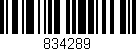 Código de barras (EAN, GTIN, SKU, ISBN): '834289'