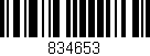 Código de barras (EAN, GTIN, SKU, ISBN): '834653'