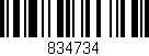 Código de barras (EAN, GTIN, SKU, ISBN): '834734'