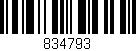 Código de barras (EAN, GTIN, SKU, ISBN): '834793'