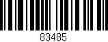 Código de barras (EAN, GTIN, SKU, ISBN): '83485'