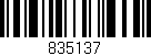 Código de barras (EAN, GTIN, SKU, ISBN): '835137'