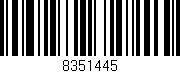 Código de barras (EAN, GTIN, SKU, ISBN): '8351445'