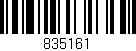 Código de barras (EAN, GTIN, SKU, ISBN): '835161'