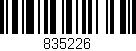Código de barras (EAN, GTIN, SKU, ISBN): '835226'