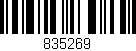 Código de barras (EAN, GTIN, SKU, ISBN): '835269'