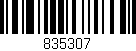 Código de barras (EAN, GTIN, SKU, ISBN): '835307'