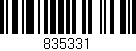 Código de barras (EAN, GTIN, SKU, ISBN): '835331'
