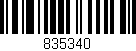 Código de barras (EAN, GTIN, SKU, ISBN): '835340'