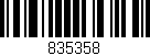 Código de barras (EAN, GTIN, SKU, ISBN): '835358'