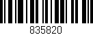 Código de barras (EAN, GTIN, SKU, ISBN): '835820'
