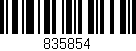 Código de barras (EAN, GTIN, SKU, ISBN): '835854'