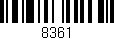Código de barras (EAN, GTIN, SKU, ISBN): '8361'