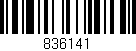 Código de barras (EAN, GTIN, SKU, ISBN): '836141'