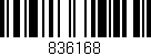 Código de barras (EAN, GTIN, SKU, ISBN): '836168'