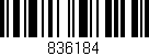 Código de barras (EAN, GTIN, SKU, ISBN): '836184'
