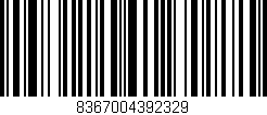Código de barras (EAN, GTIN, SKU, ISBN): '8367004392329'