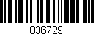Código de barras (EAN, GTIN, SKU, ISBN): '836729'