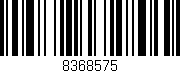 Código de barras (EAN, GTIN, SKU, ISBN): '8368575'