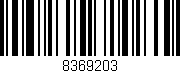 Código de barras (EAN, GTIN, SKU, ISBN): '8369203'