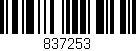 Código de barras (EAN, GTIN, SKU, ISBN): '837253'
