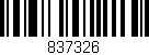 Código de barras (EAN, GTIN, SKU, ISBN): '837326'