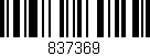 Código de barras (EAN, GTIN, SKU, ISBN): '837369'