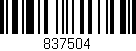 Código de barras (EAN, GTIN, SKU, ISBN): '837504'