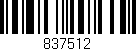 Código de barras (EAN, GTIN, SKU, ISBN): '837512'