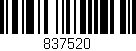 Código de barras (EAN, GTIN, SKU, ISBN): '837520'