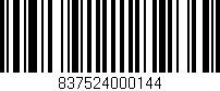 Código de barras (EAN, GTIN, SKU, ISBN): '837524000144'