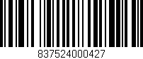 Código de barras (EAN, GTIN, SKU, ISBN): '837524000427'
