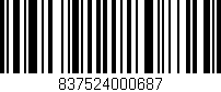 Código de barras (EAN, GTIN, SKU, ISBN): '837524000687'