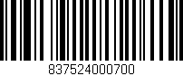 Código de barras (EAN, GTIN, SKU, ISBN): '837524000700'