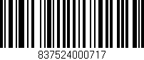 Código de barras (EAN, GTIN, SKU, ISBN): '837524000717'