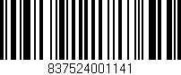 Código de barras (EAN, GTIN, SKU, ISBN): '837524001141'