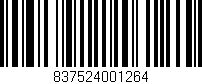 Código de barras (EAN, GTIN, SKU, ISBN): '837524001264'