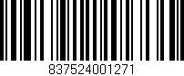 Código de barras (EAN, GTIN, SKU, ISBN): '837524001271'