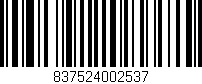 Código de barras (EAN, GTIN, SKU, ISBN): '837524002537'