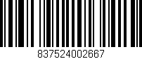 Código de barras (EAN, GTIN, SKU, ISBN): '837524002667'