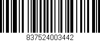 Código de barras (EAN, GTIN, SKU, ISBN): '837524003442'