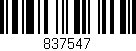 Código de barras (EAN, GTIN, SKU, ISBN): '837547'
